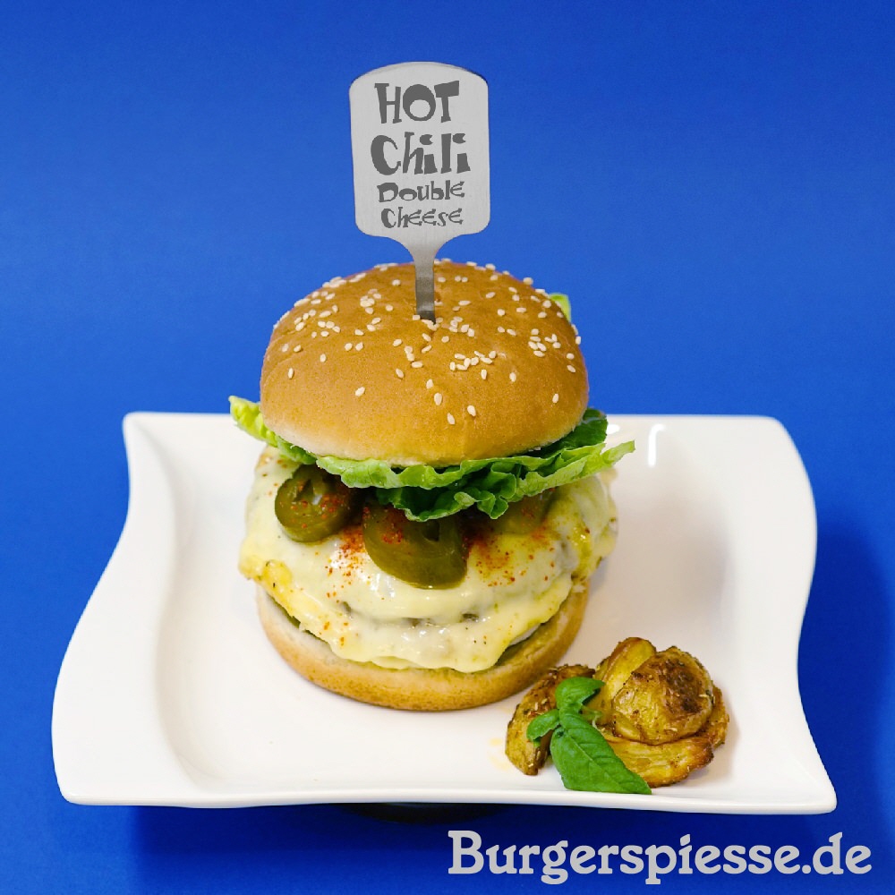 Hamburgerspieße aus Edelstahl