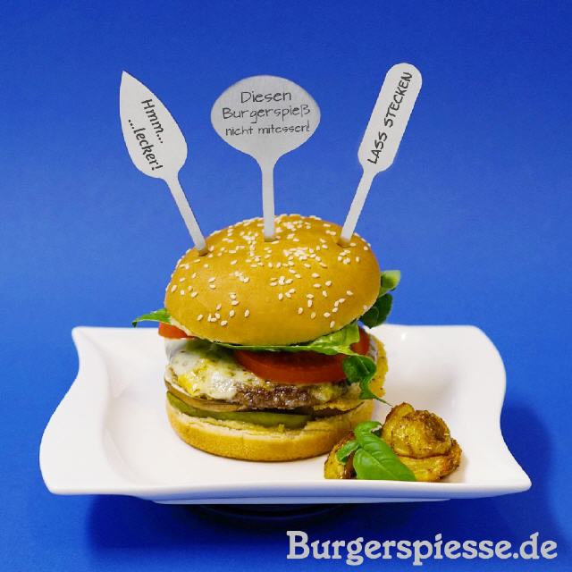Hamburgerspieße aus Edelstahl