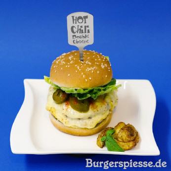 Hamburgerspieß 104 mit Lasergravur
